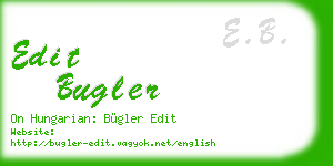 edit bugler business card
