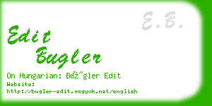 edit bugler business card